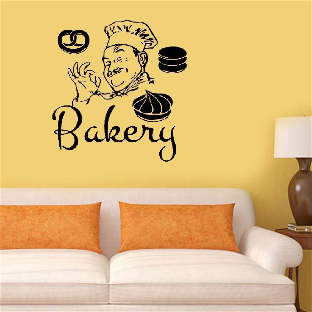 jifeo Vinyl Saying Lettering Wall Art Inspirational Sign Wall Quote Decor Bakery Chef for Kitchen Tile Decoration Goods Decals