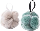 Healifty 2pcs Mesh Bath Shower Balls Body Exfoliator Loofah Puff view 7