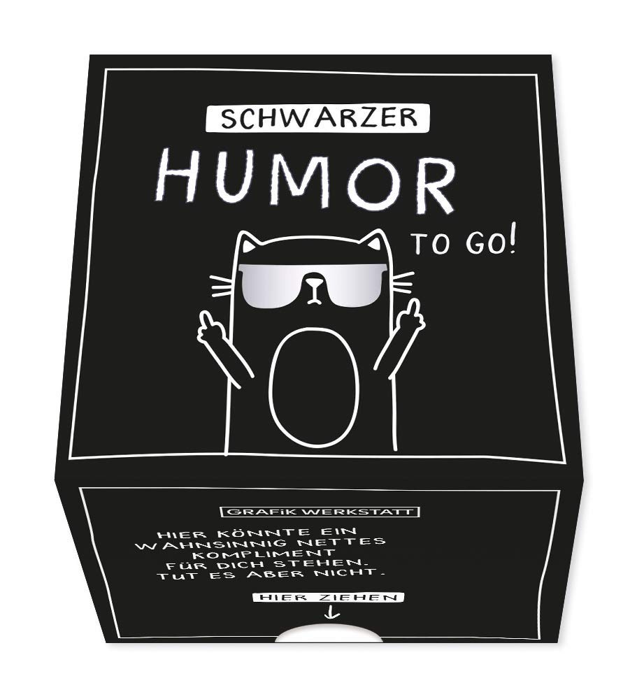 Graphics 63858 Workshop Message in a Box Gift Idea 30 Tear-Off Cards Black Humour