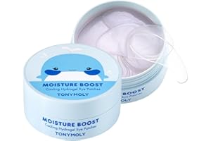 TONYMOLY Hydrogel Eye Patches, Refreshing & Hydrating Eye Patches for Tired Under Eyes, Restores Skin Barrier & Reduces Dark Circles, Plump & Smooth Under Eyes