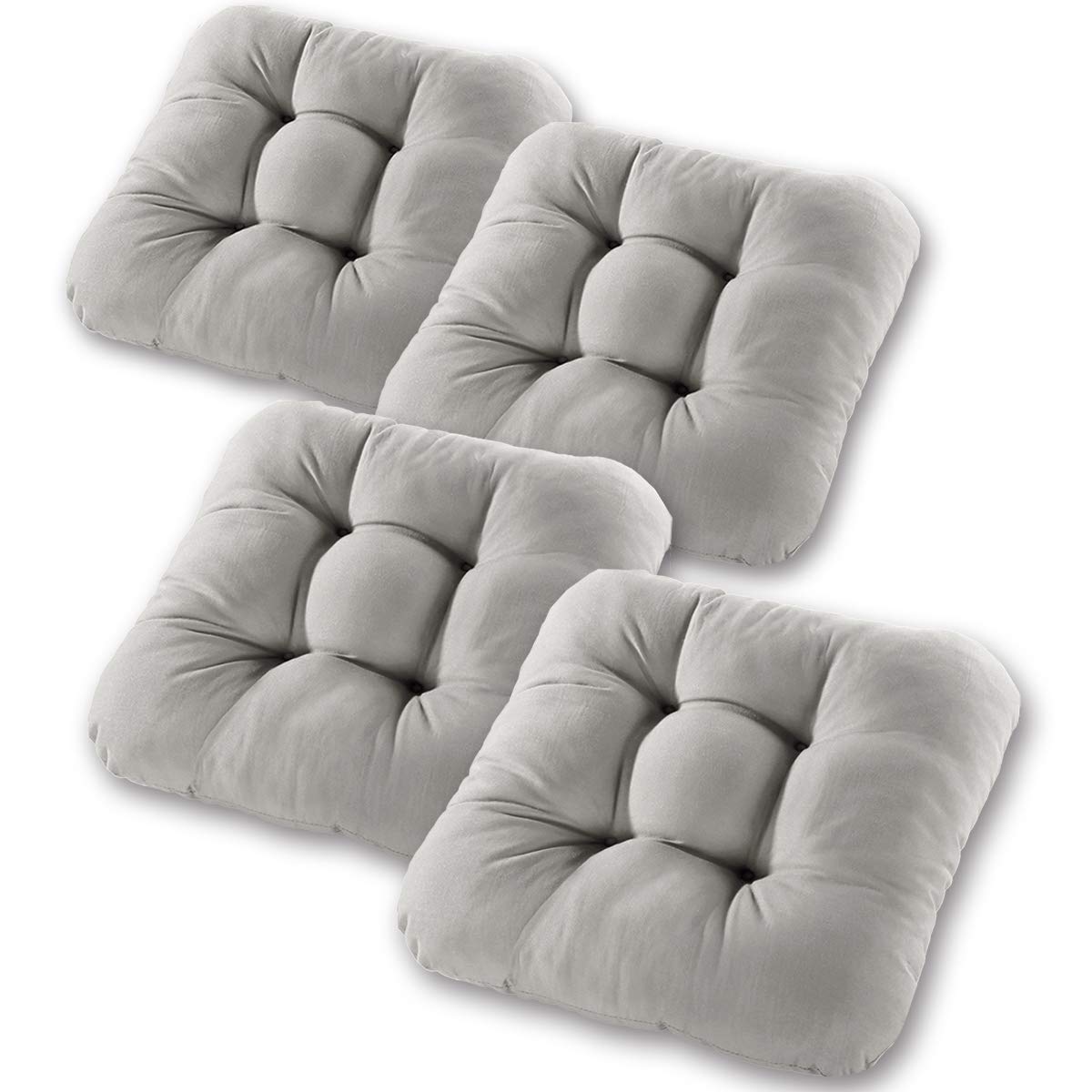 AddGrace 4er Set Sitzkissen 40x40cm - Extra Dick & Super Bequem