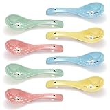 Berglander Ceramic Soup Spoons 8 Pieces, Asian