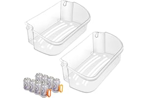 DENFORSTE 2 Pack UPGRADE 240356402 Refrigerator Door Bin Replacement Part, Compatible Frigidaire Refrigerator Door Shelf LFSS2612TF0 FGUS2642LF2 LGUS2642LF1 LFSS2612TE0 AP2549958 FGHS2631PF4A Door Shelves