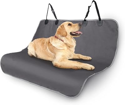 Nobleza Waterproof Nonslip Dog Car Seat Cover Grey 140x110 cm