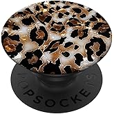 Leopard Drawing Illustration Cheetah Print Pattern PopSockets Adhesive PopGrip