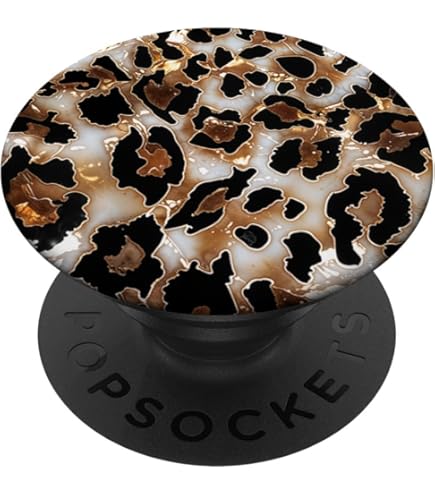 Ghepardo rosso con stampa leopardata PopSockets PopGrip Intercambiabile