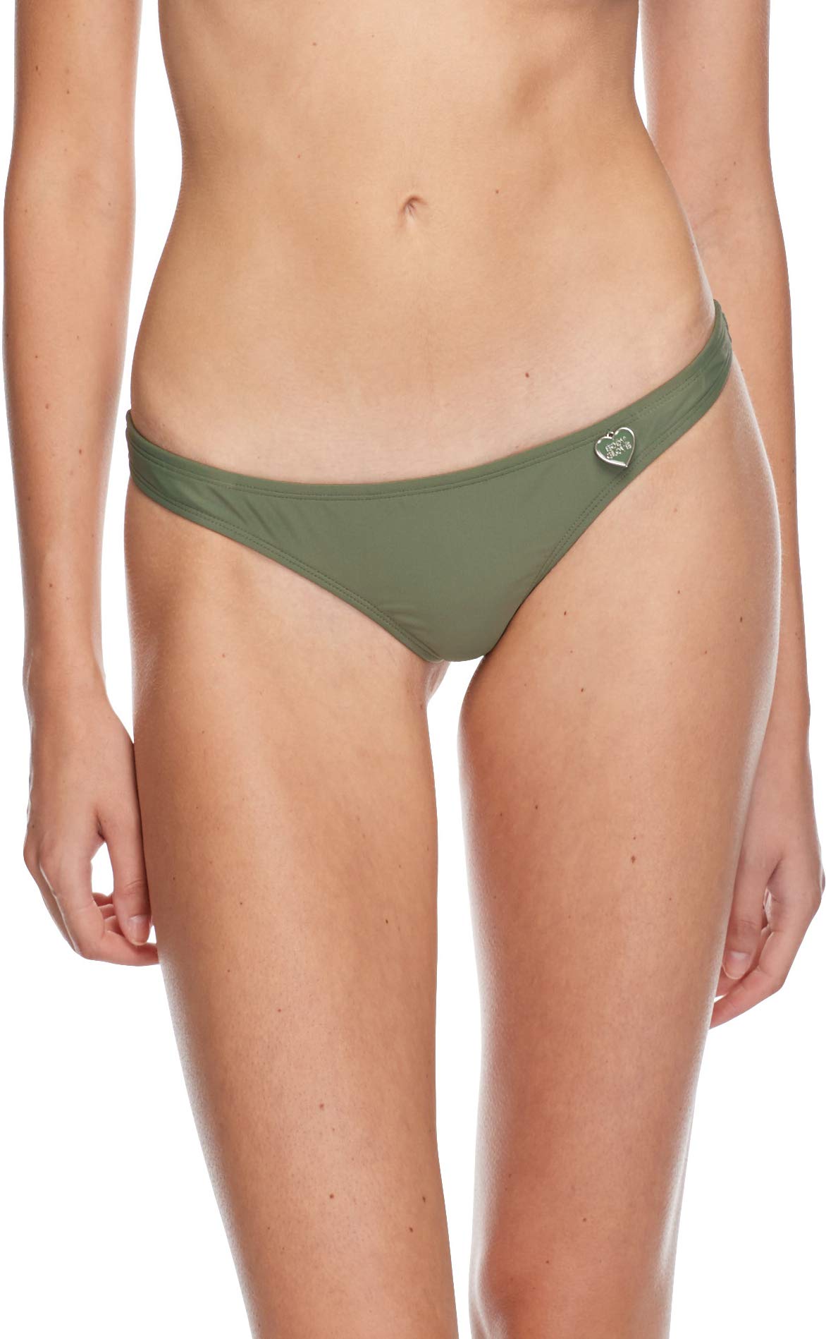 Photo 1 of  Medium Body Glove Women's Standard Smoothies Thong Solid Minimal Coverage Bikini Bottom Swimsuit, Cactus, Medium