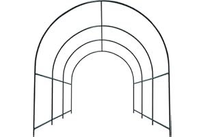 BENEFIT-USA Multi-Size Large Garden Support Arch Frame Climbing Plant Arch Arbor for Flowers/Fruits/Vegetables (9.8ft x 7ft x 7.2ft)