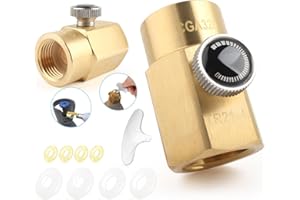 FKBAightccy CO2 Adapter Refills Connector Kit for Sodastream Refill Bottle Thread CGA320 to TR21-4 Connector Adapter Replacement Accessories for Home Use for Sodastream Machine Tank (Gold)