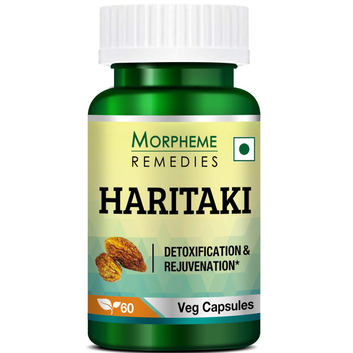 Morpheme Remedies Haritaki 500 mg - 60 Veg Capsules