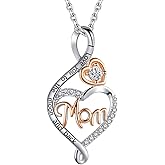 BFF&UNICORN Gifts for Women, Sterling Silver Mom Nana Grandma Necklace for Women, Birthday Mothers Day Jewelry Gifts for Mom Grandma Wife from Daughter Son