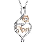 BFF&UNICORN Gifts for Mom Necklace,Sterling Silver