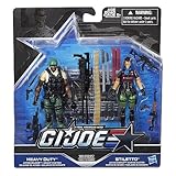 G.I. Joe, 50th Anniversary, Heavy Conflict Exclusive Action Figure Set (Heavy Duty vs Stiletto), 3.75 Inches