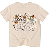 Halloween Shirts for Toddler Boy Girl Pumpkin Ghost Graphic Cotton Short Sleeve Tees 2-12 Years