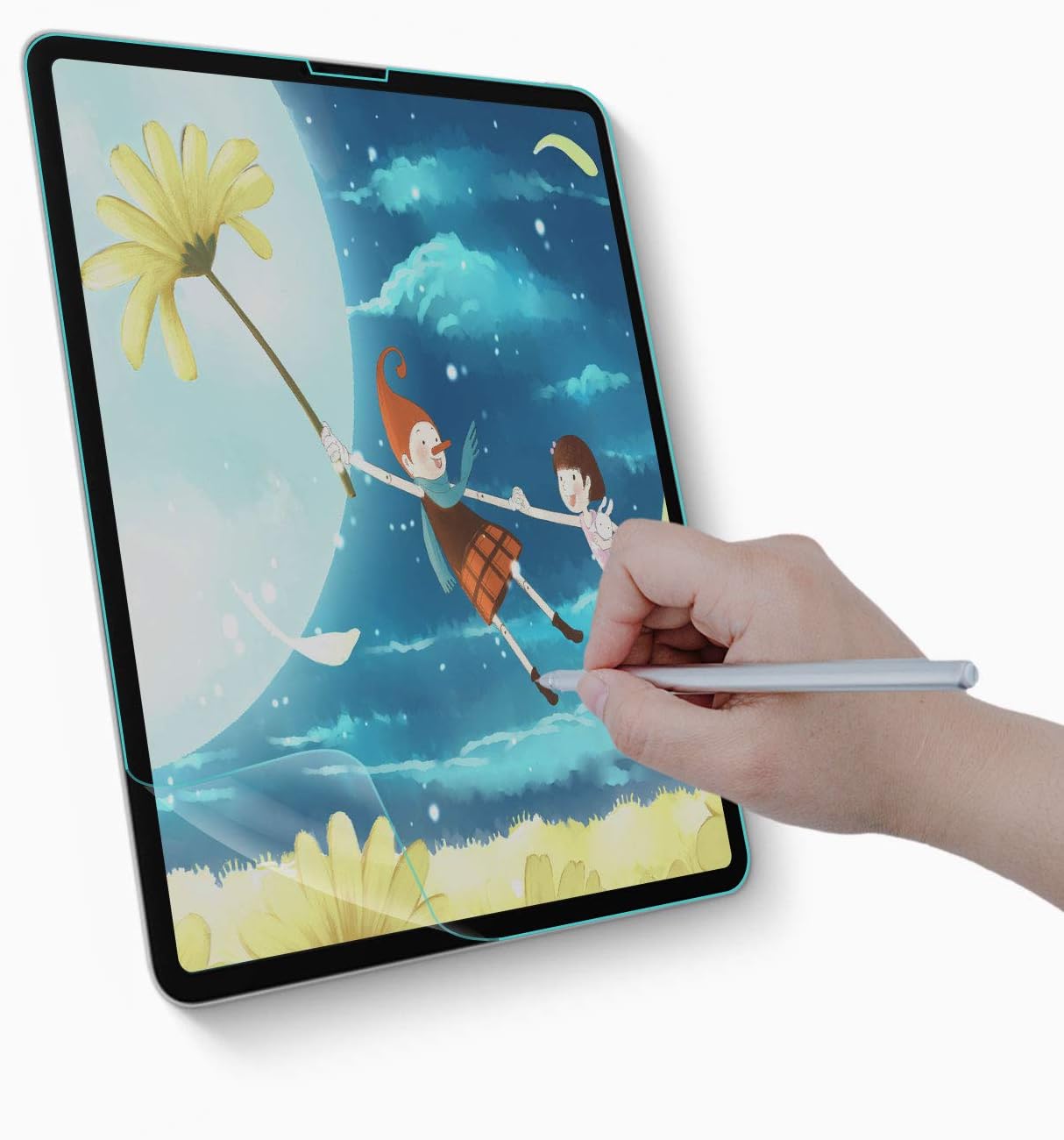 ANIBBOW 12.9 inch Paper-feel Screen Protector, [Anti Reflection] [Scratch Resistant] Matte PET Same as Paper Feel Film Compatible iPad Pro 12.9-inch 2018
