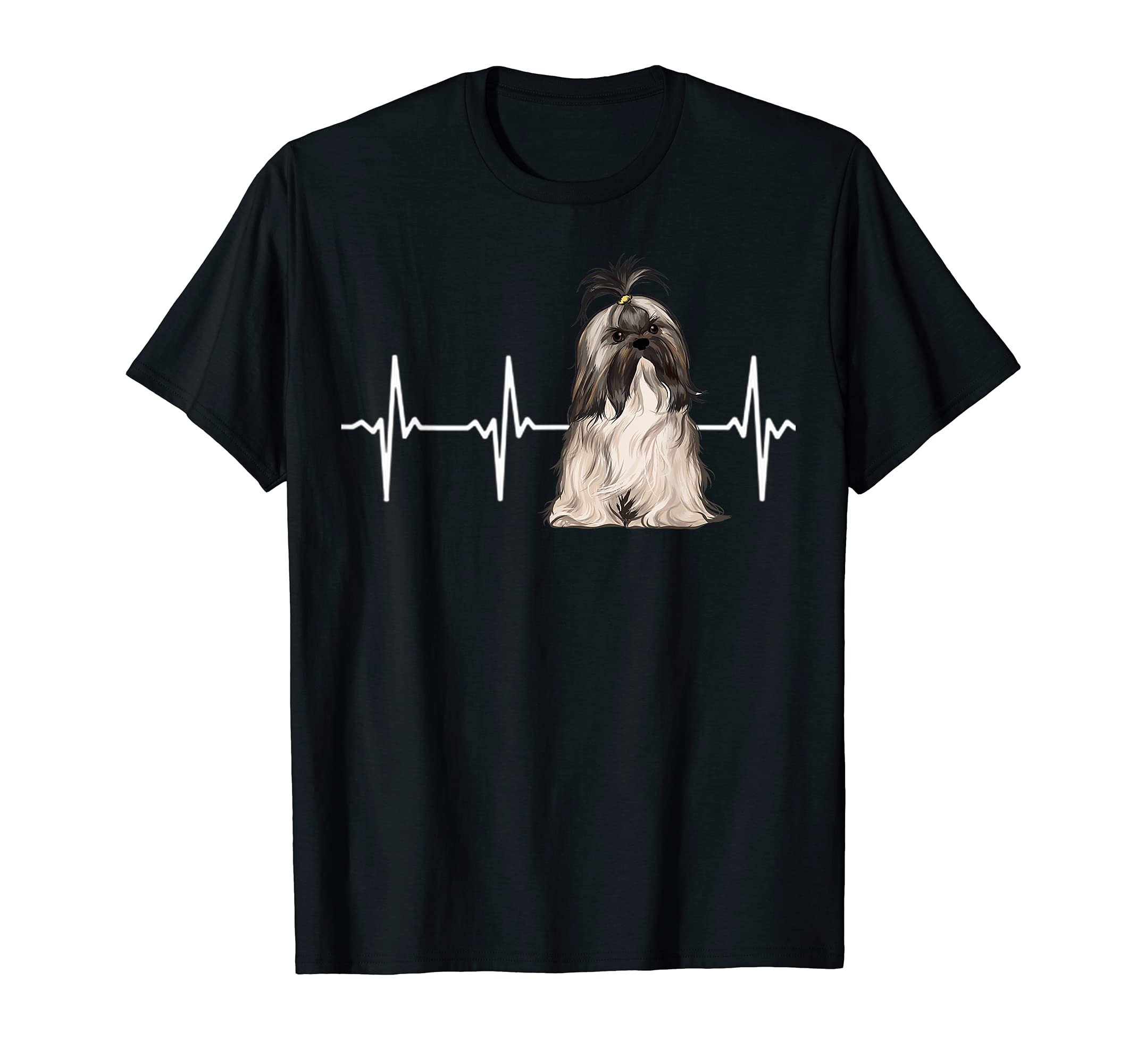 Lhasa Apsos Heartbeat Dog Lover T-Shirt