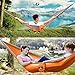 Brotree Double Camping Hammock - Portable Lightweight Parachute Nylon Hammock - Ropes and Carabiners Included - Best for Hiking, Camping, Backpacking, Travel, Backyard, Beach