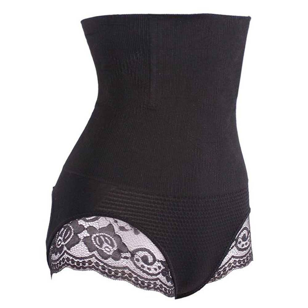 Jason&Helen Women\'s Butt Lifter Shaper Seamless Tummy Control Hi-Waist Thigh Slimmer Black Medium/Large