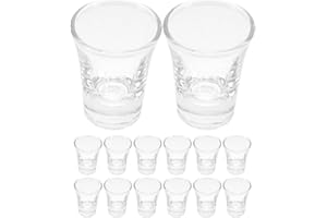 SUPVOX 24pcs Glass Communion Cups 10ml Small Shot Glasses for Standard Church Communion Trays Holy Catholic