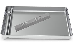 COSPARX Upgraded Stainless Steel Reusable Litter Tray Compatible with PetSafe Scoop-Free Self-Cleaning Cat Litter Boxes – Deeper Waste Section & Enhanced Odor Control