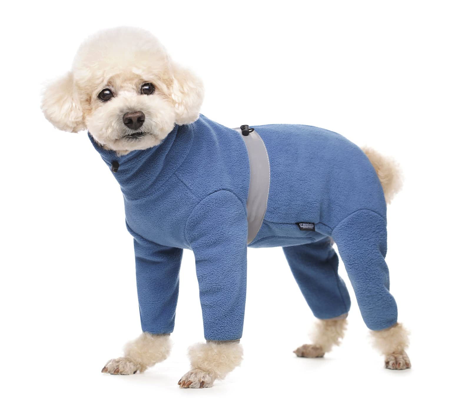 BT Bear Winter Dog Coat,Adjustable Pet Warm Onesie Thickens Warmth Fleece Jumpsuit Clothes Pajamas Costume Apparel for Puppy Small Dogs (Blue, S) — image 1