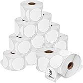 Aegis Adhesives - 2" Circle Stickers (12 Rolls, 750 Labels/Roll) Direct Thermal Labels Compatible with Rollo, Zebra, MUNBYN, and Other Desktop Printers