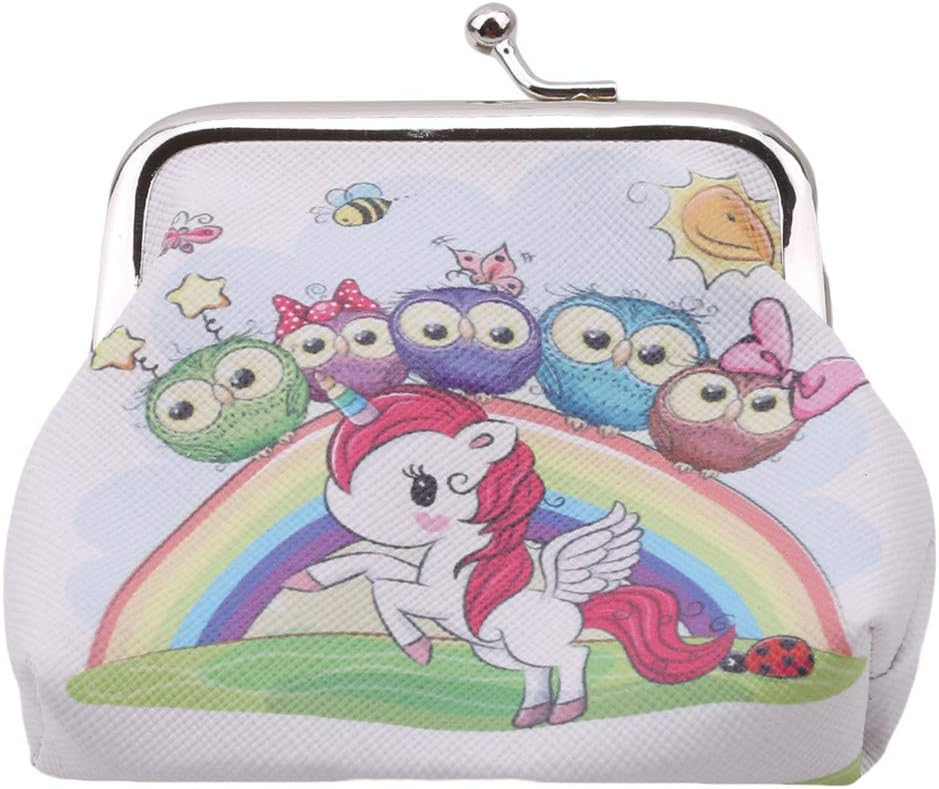 SEVENHOPE Unique Printing Wallet Ladies Small Purse Coin Pouches (6)