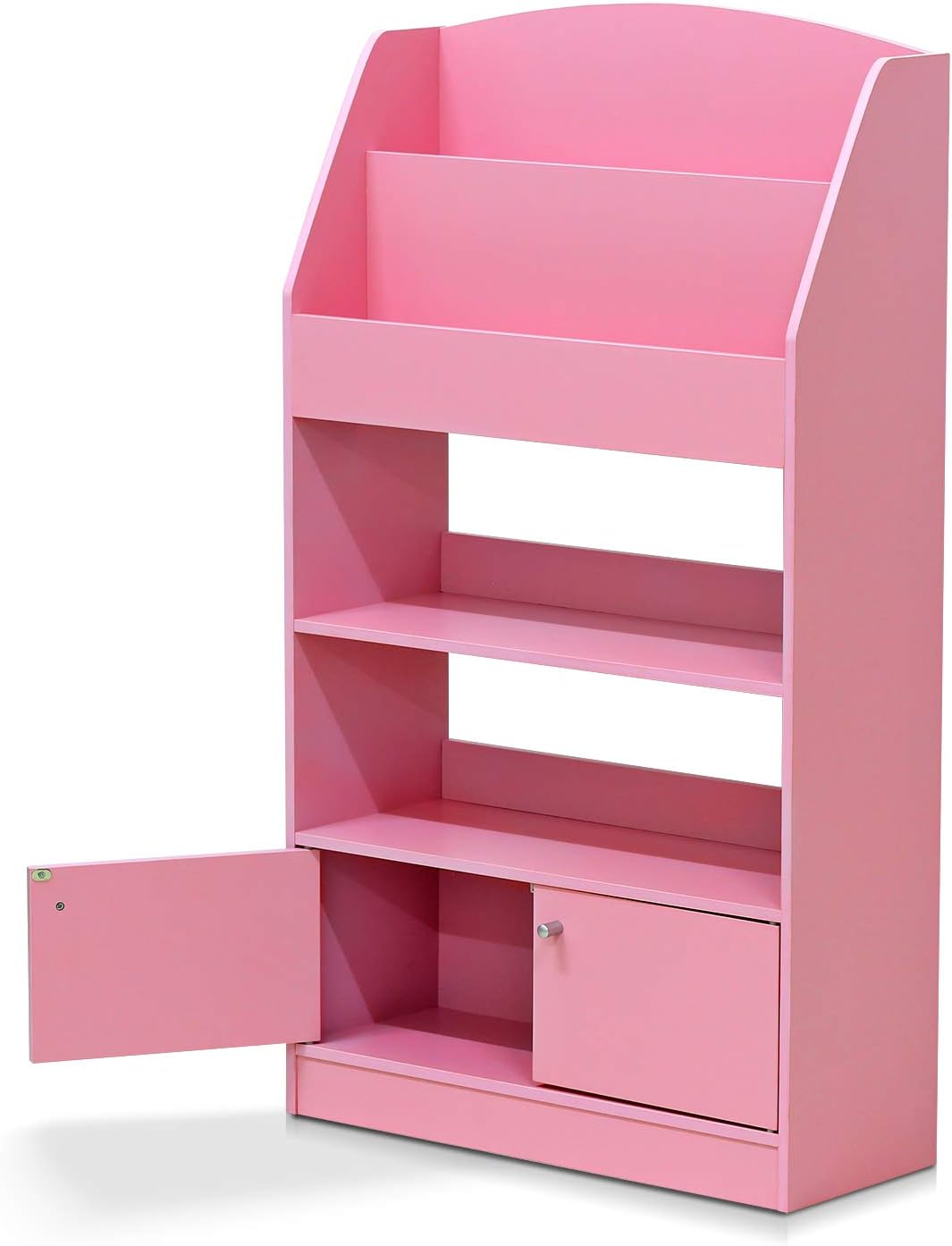 Furinno Magazin Bucherregal Mit Aufbewahrungsfachern Fur Kinder Holz Rosa 24 X 24 X 110 01 Cm Amazon De Kuche Haushalt