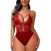 Buitifo Women Sexy Bodysuit One Piece Babydoll Lingerie Lace Teddy Negligee