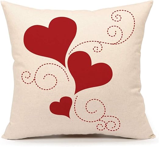 Amazon Com 4th Emotion Valentine S Day Throw Pillow Cover Cushion