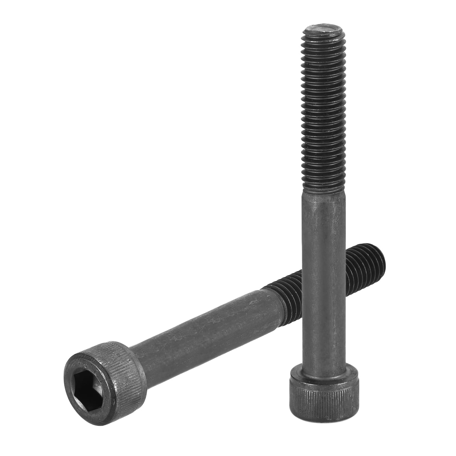 uxcell Hex Socket Bolts (M10-1.5x80), Grade 12.9 Carbon Steel Hex Socket Drive Screws, Black, 6 Pcs โ image 1