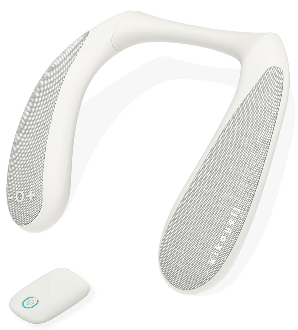 きこエール テレビ用 ネックスピーカー 高齢者 首掛け【国内集音器メーカー製】ワイヤレス 送信機付き 耳元ではっきり聞こえる 簡単 充電式 シニア ワイヤレス ウェアラブル KE-NS1LG (きこエールforTV/ライトグレー）商品画像