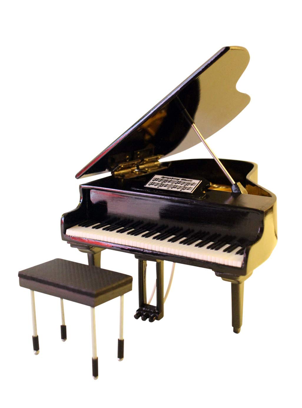 Shoponica Hand made Wooden Miniature Black Piano Replica