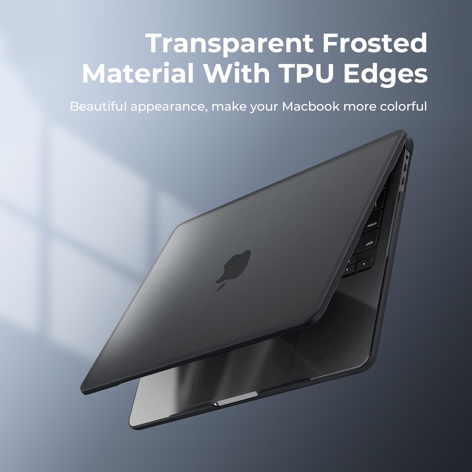 BlueSwan Case Compatible for MacBook Pro 13 Inch M2 M1 A2338 A2251 A2289 A2159 A1989 A1708 A1706, Released 2022-2016, Shatterproof Frame + Matte Anti-Fingerprint Protective Case, Black
