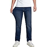 JMIERR Men's Stretch Jeans Regular Fit Straight Leg Casual Denim Pants