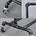 MBQQ Industrial Pipe Clothing Racks on Wheels,Heavy Duty Garment Racks Commercial Grade,Vintage Rolling Ballet Rack Clothes Display Rack Retail Display
