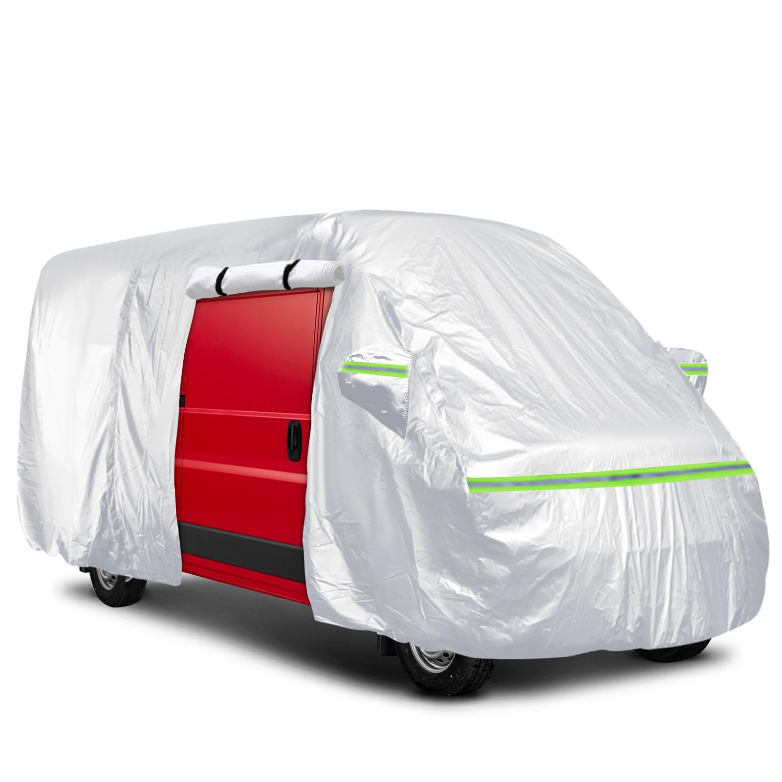 Photo 1 of Gpaentsn Waterproof Silver Class B RV High Top Van Cover for up to 24ft (290 inch) 2002-2023 LWB Sprinter Van, All Weather Protection Scratch, Dust, Snow Shield