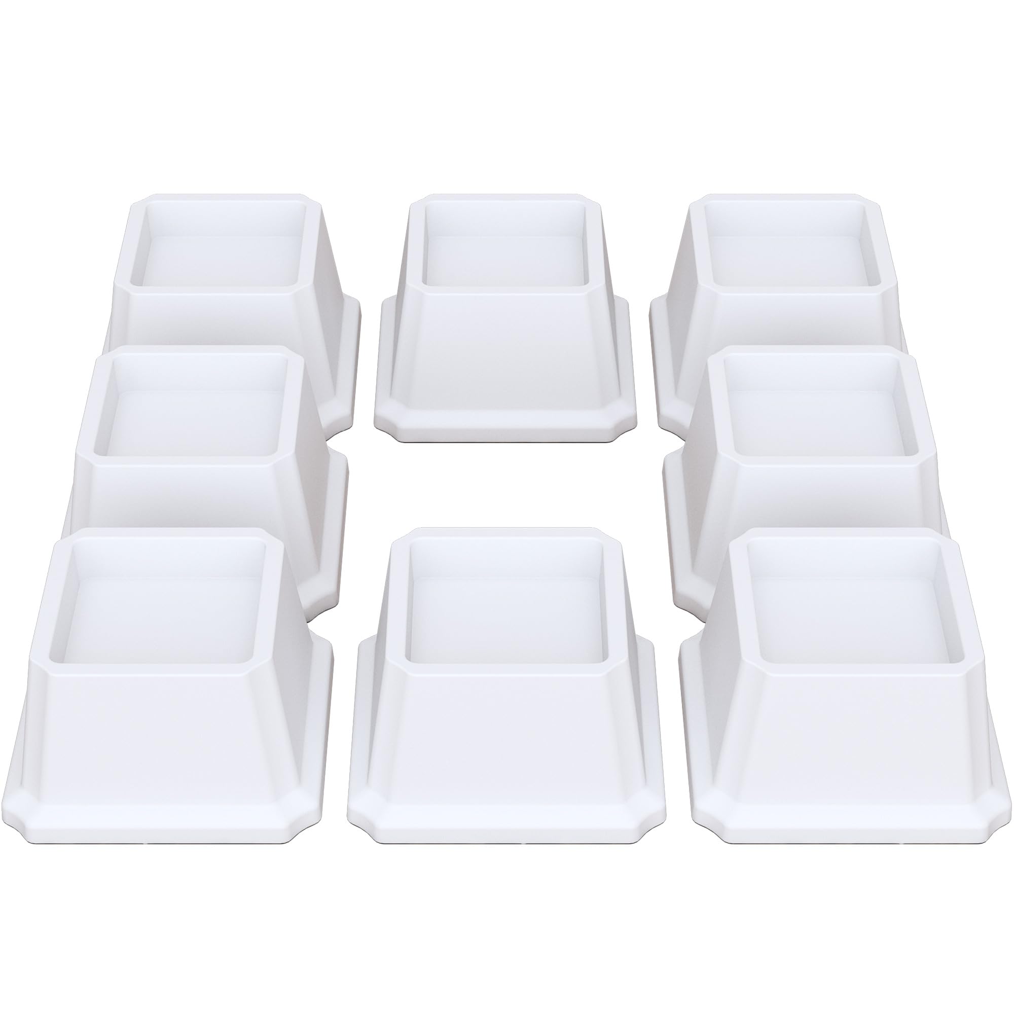 Lutown-Teen Bed Risers 2 inch Heavy Duty Furniture Risers for Sofas, Chair Risers Sofa Risers Table Risers Set of 8 Pack, White