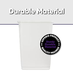 Superio Large Kitchen Trash Can 13 Gallon, 52 Qt