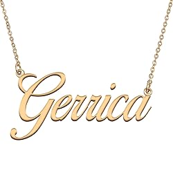 HUAN XUN Customized Custom Simple Any Name Necklace