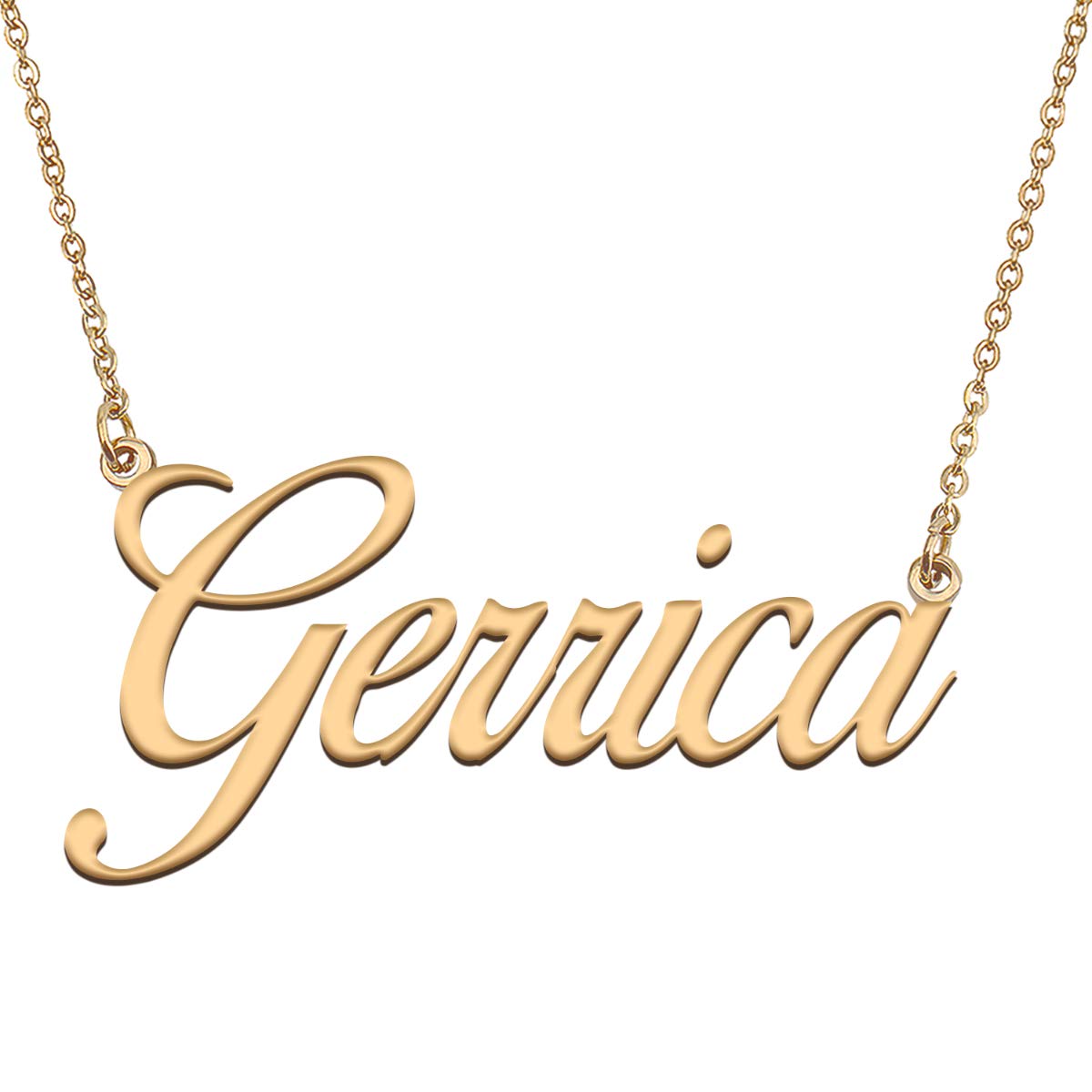 HUAN XUN Customized Custom Simple Any Name Necklace