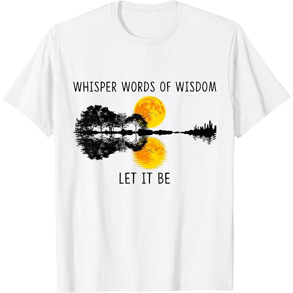Amazon.com: Whisper Words of Wisdom let Peace Signal let it be T