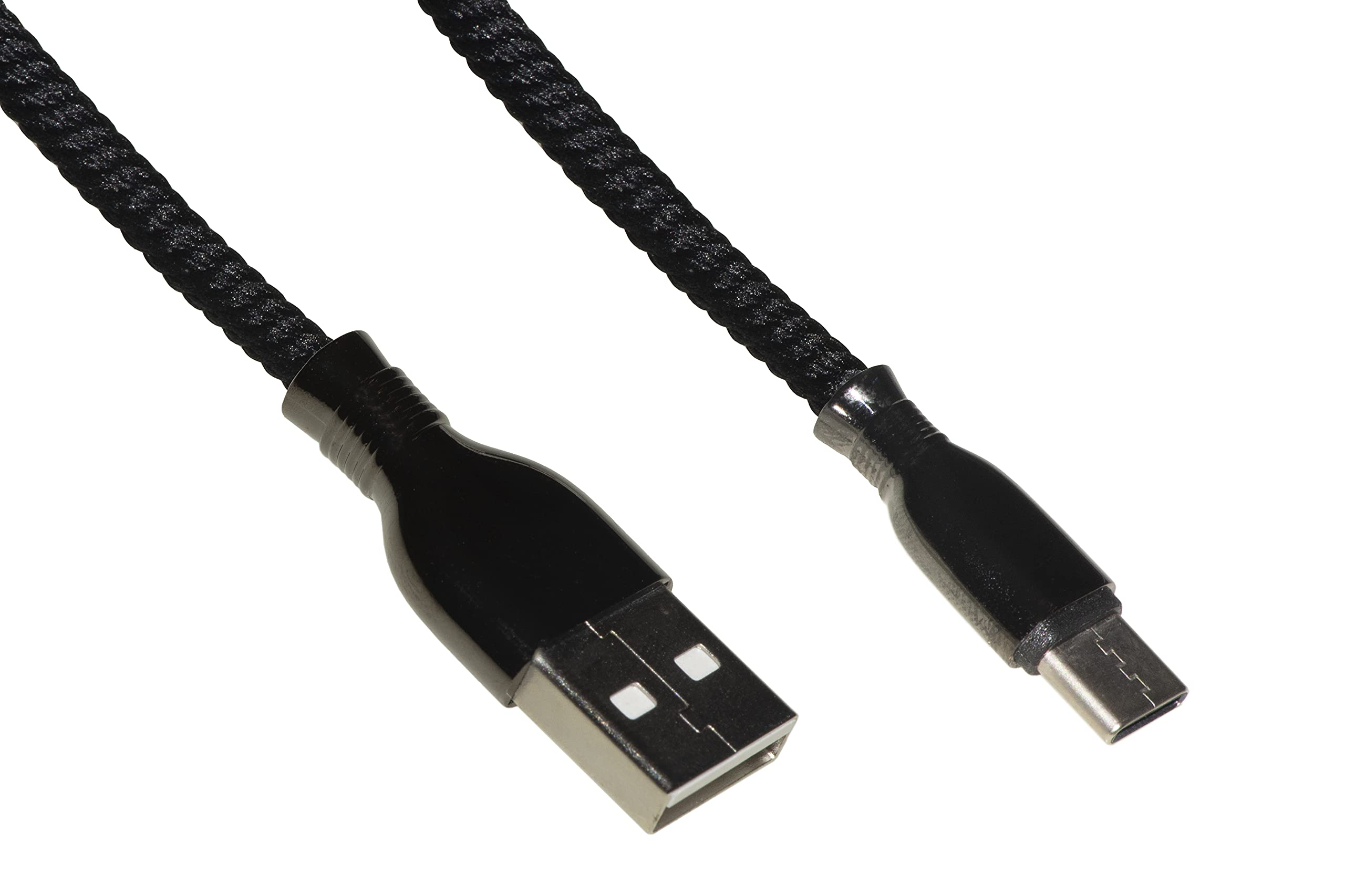 LINK LKGZ92 MICRO USB CABLE MT 1 SHEATH BRAIDED CONNECTORS ZINC-ALUMINIUM COLOR BLACK