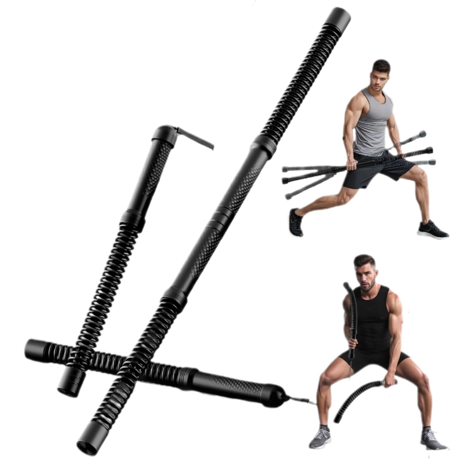 Photo 1 of Nixeton Ropeless Battle Ropes – Portable Home Gym Solution, Cordless Battle Ropes Perfect for Female Beginners,Z Rope Design for Upper Body Training