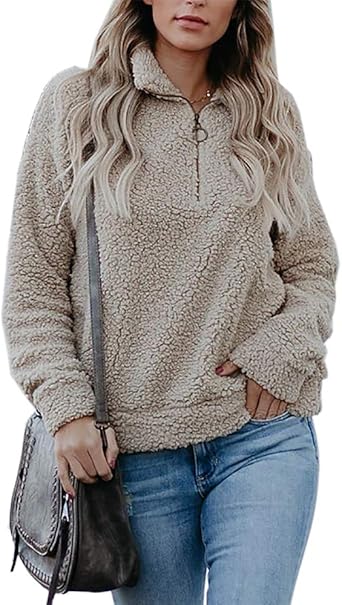 pullover fuzzy fleece