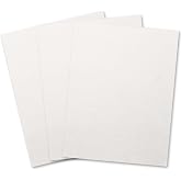 Binditek 13 Mil Paper Binding Covers, 8.5 x11 Inches, White, 100 Pack | Grain-Texture, 8.5" x 11" Letter Size, 250 GSM, 90 lb, Square Corners, Unpunched, for Business, School Projects