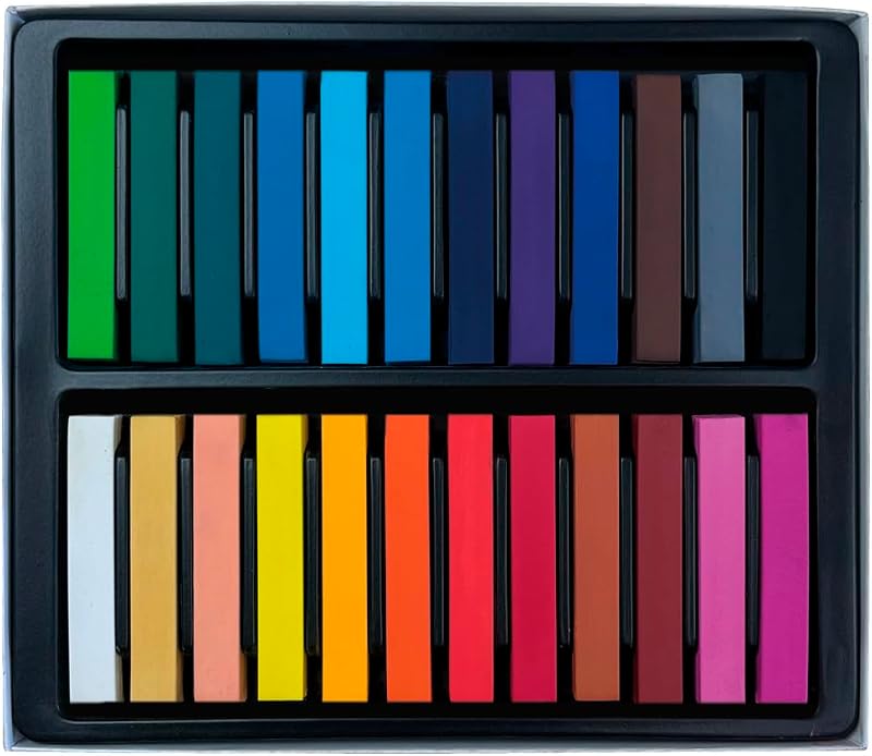 soft pastels 24 piezas | Pasteles suaves de colores brillantes | Ideales para artistas y principiantes | Pasteles de calidad artística fáciles de mezclar y sombrear — foto 2 de 2