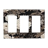 Decorative Light Switch Cover Plate Black Gold