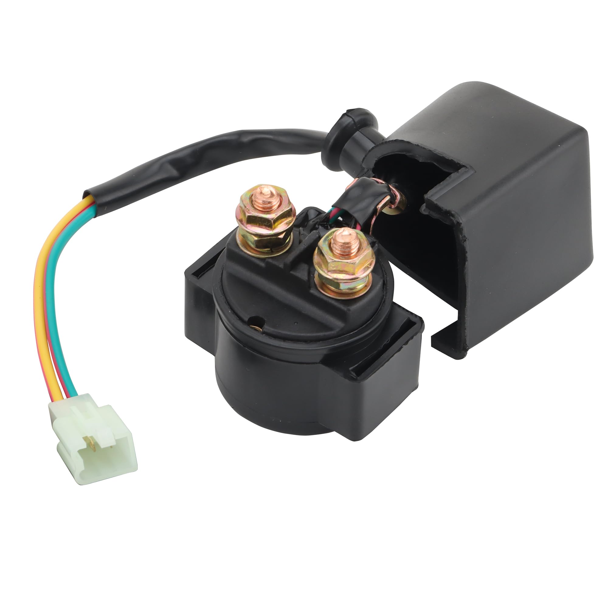 WOOSTAR 2 Pin Starter Solenoid Relay Replacement for 50cc 70cc 90cc 110cc 125cc Taotao Kazuma Sunl ATV Quad Dirt Bike Pocket Bike Go Kart