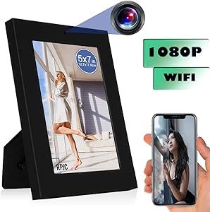 WiFi Photo Frame Camera Mini Camera HD 1080P Nanny Cam Baby Pet Cam Motion Detection/Indoor Security Monitoring Camera Support Android/iOS